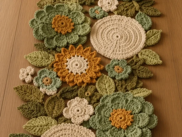 Harvest Flower & Succulent Table Runner
