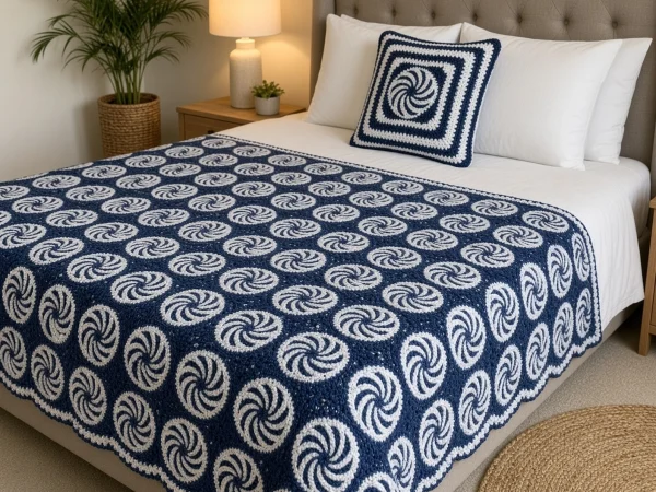 Midnight Pinwheel Blanket